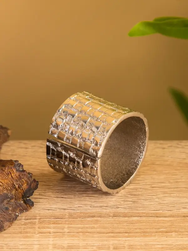 Кольца для салфеток (набор 4 шт) алюминий 15х12,5х5 см