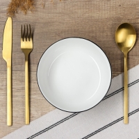 Глубокая тарелка керамическая &laquo;С любовью&raquo;, 14.5 х 6.4 см, 600 мл, цвет белый