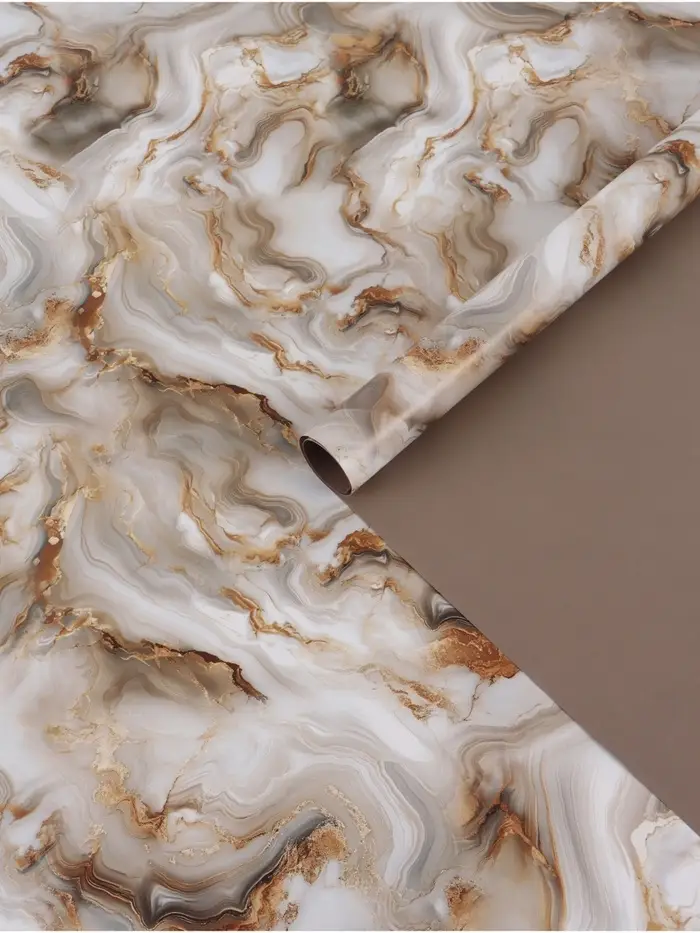 Бумага упаковочная глянцевая двухсторонняя &laquo;Мрамор&raquo;, 70 &times; 100 см