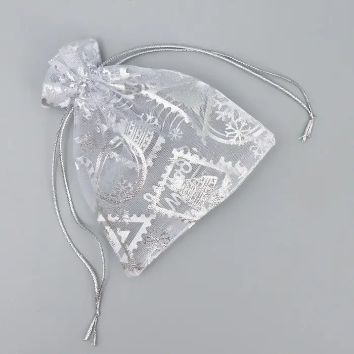 Мешочек подарочный органза &laquo;С любовью&raquo;, 10 х 12 см +/- 1.5 см