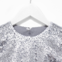 Платье для девочки с пайетками KAFTAN, размер 28 (86-92), цвет лиловый