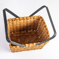 Корзина плетеная (секвойя), 28x23xH16/31 см, 1 шт., коричневый