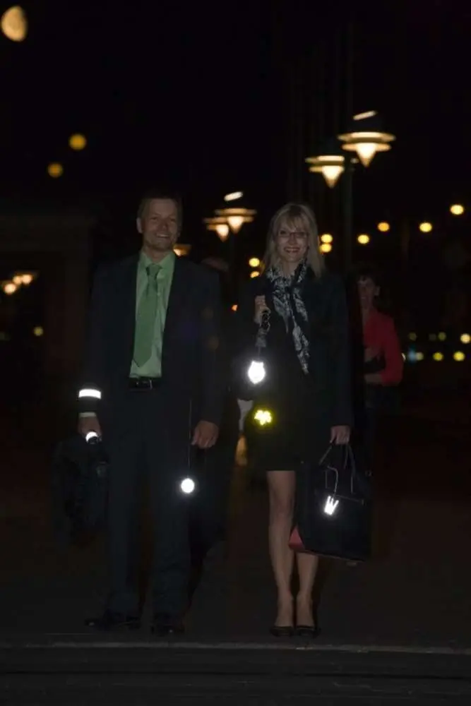 Светоотражатель &laquo;Квадрат&raquo;, неон-желтый