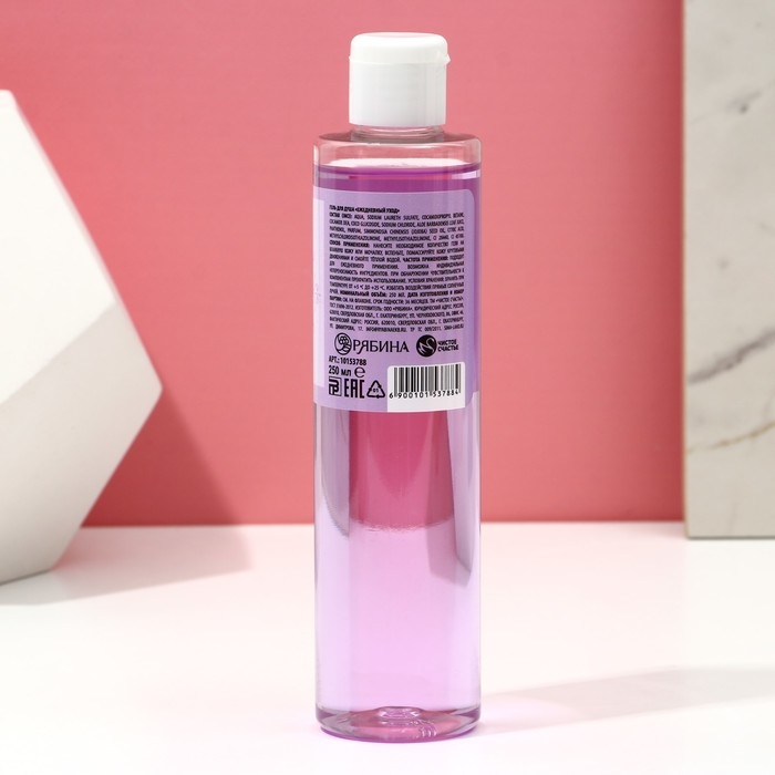 Подарочный набор косметики &laquo;Нежная забота&raquo;, гель для душа 250 мл и мочалка для тела, ЧИСТОЕ СЧАСТЬЕ