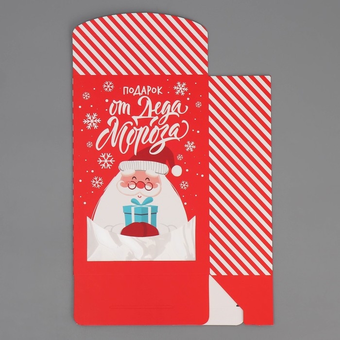 Коробка подарочная новогодняя складная &laquo;Дед Мороз&raquo;, 15 х 7 х 22 см, Новый год