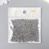 Бисер стекло 11/0 "Металлик. Серебро" 10 гр