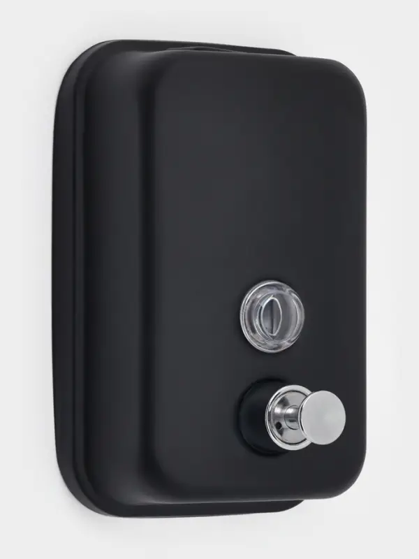 Диспенсер для жидкого мыла St&ouml;lz, механический, 500 мл, нержавеющая сталь, чёрный