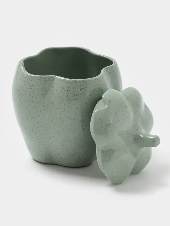 Горшок для запекания "Перец" 0,65л,"Гармония"  цвет зеленый