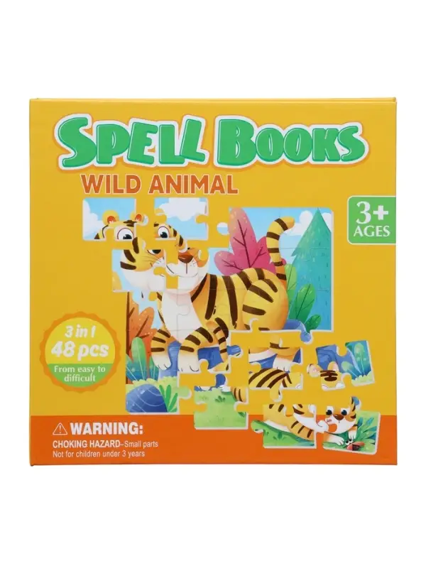 Книжка-деревяшка пазл "Животные"