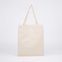 Шопер детский для девочки Милый котик без молнии, без подкладки, цвет бежевый