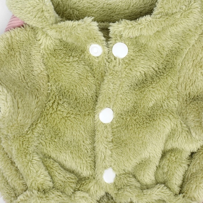 Комбинезон Комбинезон "Love", размер 2XL (ДС 45 см, ОГ 55 см, ОШ 45 см), зелёный/розовый