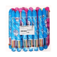 Ручка шариковая Calligrata, автоматическая, 8-ми цветная, МИКС