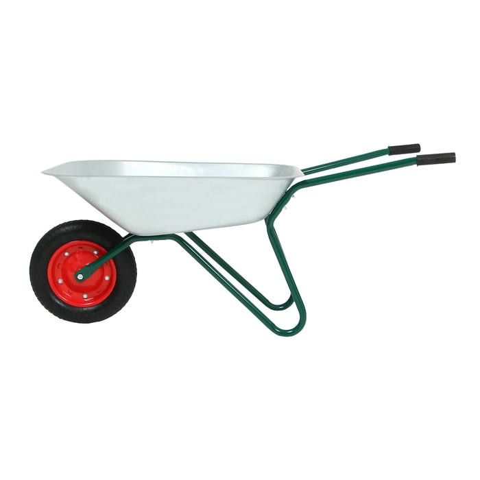 Тачка садовая, одноколёсная: груз/п 120 кг, объём 65 л, Greengo