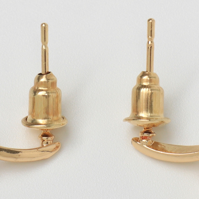 Серьги со стразами «Магия» сердечки, цвет белый в золоте Серьги со стразами «Магия» сердечки, цвет белый в золоте