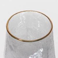 Набор бокалов для вина стеклянный Magistro &laquo;Дарио&raquo;, 500 мл, 10&times;25 см, 2 шт, цвет графит