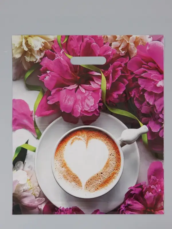 Пакет "Паула", полиэтиленовый с вырубной ручкой, 38 х 45 + 3 см, 60 мкм