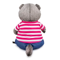 Мягкая игрушка "Басик в полосатой футболке с якорем", 19 см Ks19-266