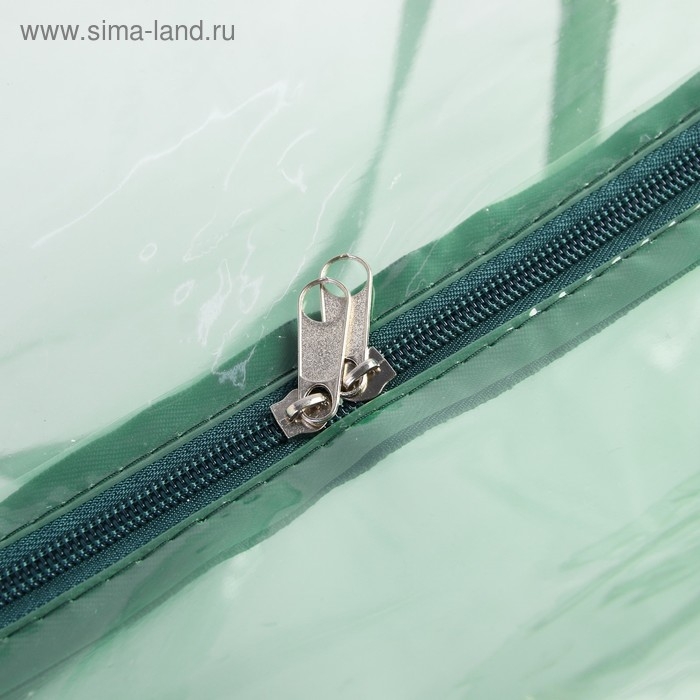 Сумка в роддом, размер 30х50х25 см, ПВХ, цвет прозрачный/зеленый, МИКС, Mum&Baby