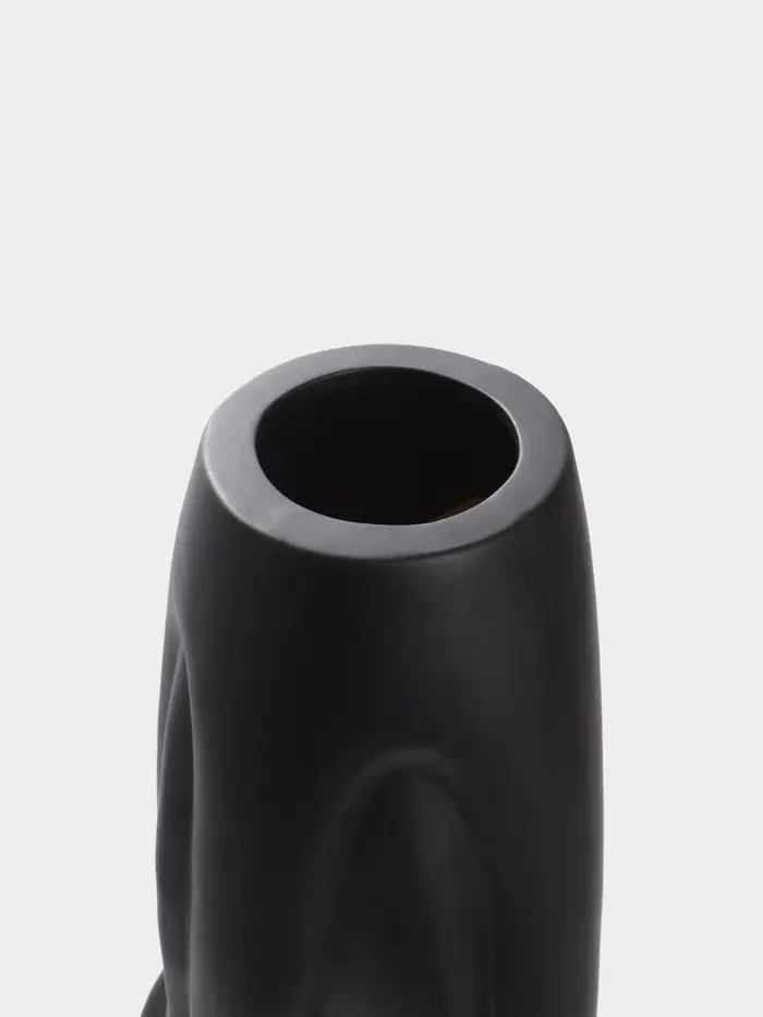 Ваза напольная керамика "Бертольдо" 58х12 см, чёрный