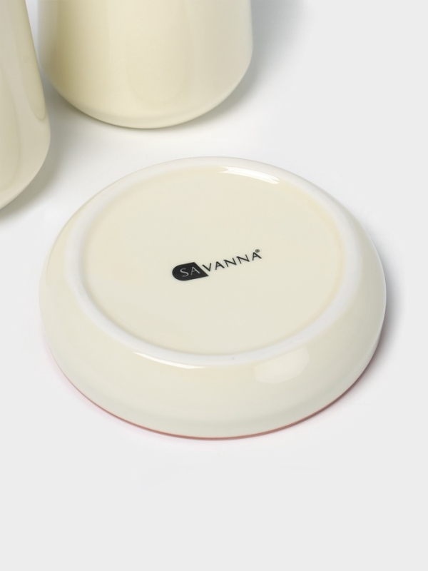 Набор для ванной "Классик" 3 предмета (дозатор для мыла, стакан, мыльница)