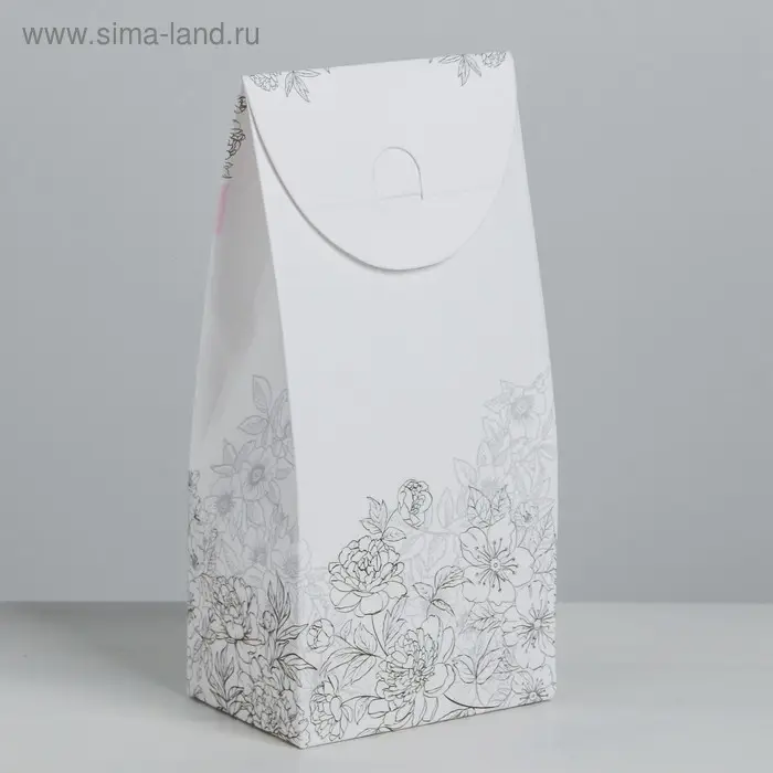 Коробка кондитерская складная, упаковка For you, 9 х 19 х 6 см