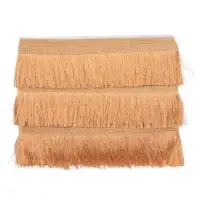 Бахрома одинарная, 6,5 см, 20 м&plusmn;0.5, цвет золотой