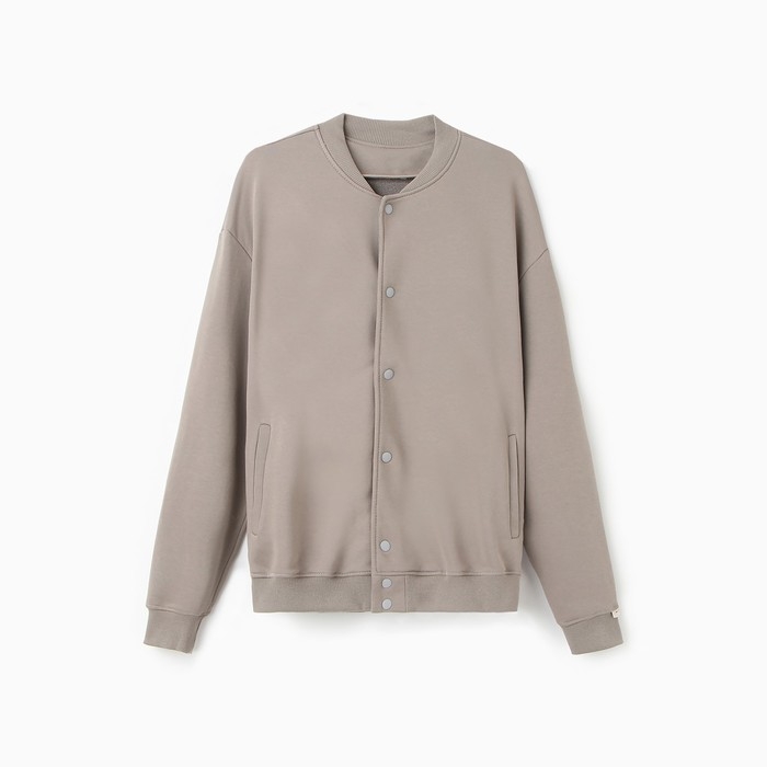 Толстовка мужская (бомбер) MIST Men's casual размер 54, серо-бежевый Толстовка мужская (бомбер) MIST Men's casual размер 54, серо-бежевый
