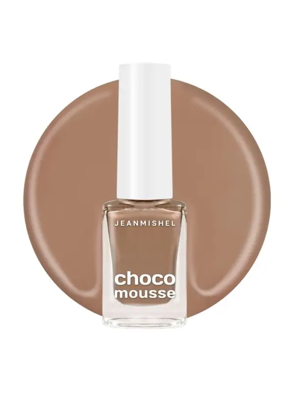 Лак для ногтей кофе с молоком Jeanmishel глянцевый тон 462, 6 мл