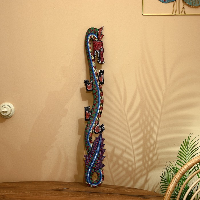 Панно &laquo;Дракон&raquo;, 96&times;14&times;1.5 см, дерево, МИКС