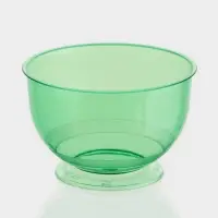 Креманка пластиковая одноразовая для фуршета &laquo;Кристалл&raquo;, 200 мл, зелёная