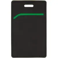 Чехол для пропуска Multimo, черный с зеленым