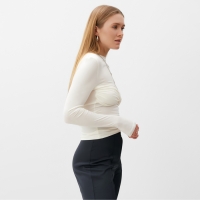 Лонгслив женский MINAKU: Casual Collection цвет молочный, р-р 46 Лонгслив женский MINAKU: Casual Collection цвет молочный, р-р 46