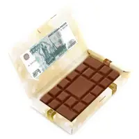 Коробка для шоколада с местом для денег &laquo;От всей души&raquo;, 20 х 2 х 12 см