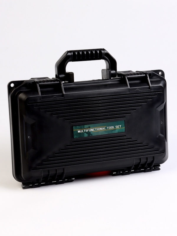 Лопата тактическая многофункциональная, с топором, в кейсе