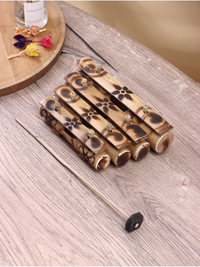 Сувенирный музыкальный инструмент "Ксилофон" бамбук, 15х20х5 см