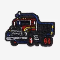 Термоаппликация &laquo;Грузовик&raquo;, 4.9&times;7 см, серая