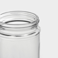 Банка для сыпучих Доляна &laquo;Премиум&raquo;, 700 мл, 20&times;8 см, с металлической крышкой, стекло, прозрачная