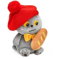 Мягкая игрушка "Кот Басик "Бонжур", 16 см KsE-007
