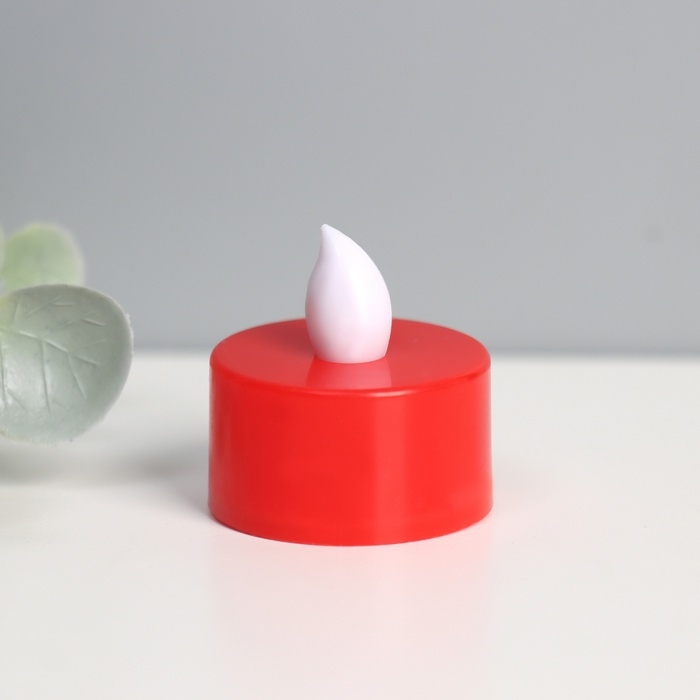 Светодиодные свечи, ночники LED RISALUX &laquo;Для жутких ритуалов&raquo; набор 4 шт., красные, RGB, 3.5&times;3.5&times;4 см