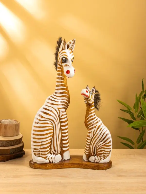 Сувенир &laquo;Зебры&raquo;, 33&times;11&times;53 см, дерево