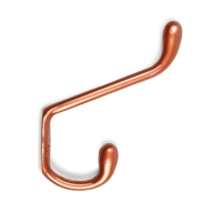 Крючок мебельный ТУНДРА TKD033, двухрожковый, медь
