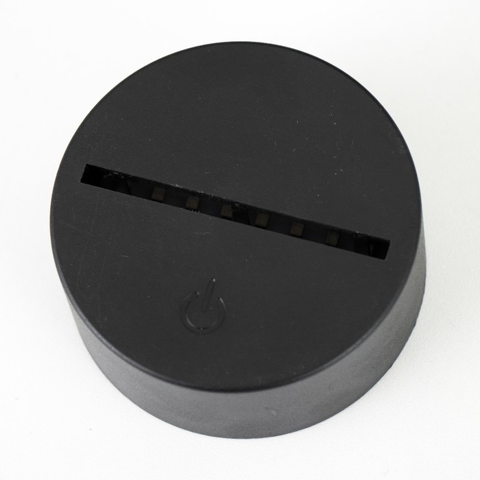 Основание светильника сенсорное LED 7 цветов USB черный 10х10х3,5 см RISALUX