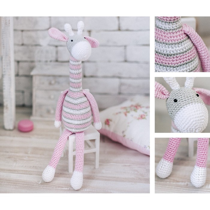 Набор для вязания. Амигуруми: мягкая игрушка своими руками &laquo;Жирафик Мэлани&raquo;, 41 см
