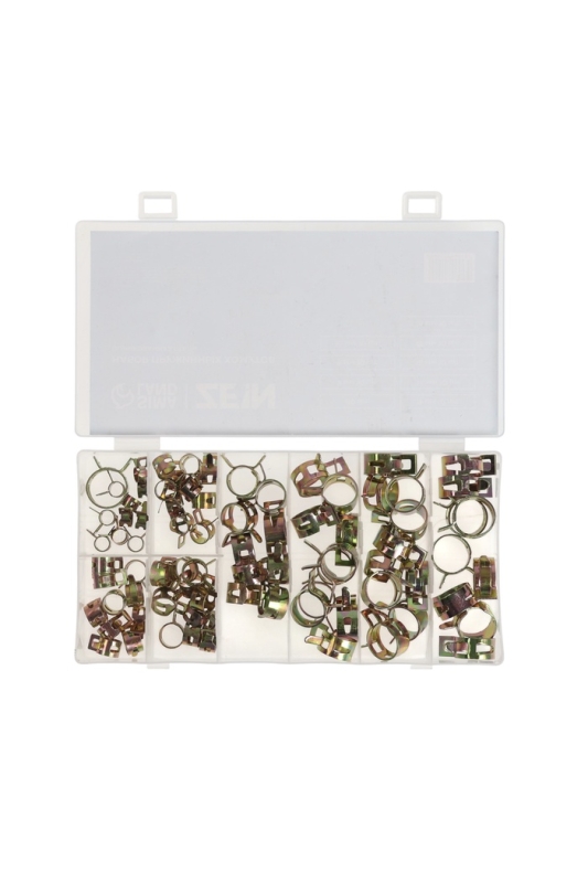 Набор пружинных хомутов ZEIN, 7-18 мм, 80 шт