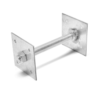 Анкер ЛОМ, регулируемый по высоте, оцинкованный, М20х200х100 мм