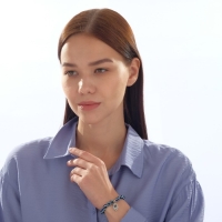 Браслет-оберег &laquo;Глазик&raquo; рука, цвет синий, d=7,5 см