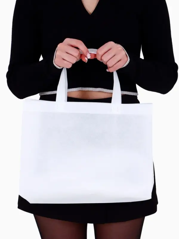 Пакет с петлевой ручкой, сумка - шопер &laquo;Эко&raquo;, 35&times;31&times;8 см, белый