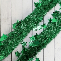 Мишура новогодняя &laquo;Зимнее волшебство. Марс&raquo;, звёзды d = 6 см, 200 см, МИКС