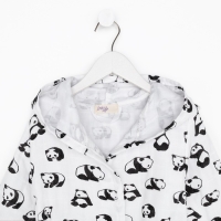 Халат детский муслиновый LoveLife &laquo;Панды&raquo; (3 года, рост 98-104 см) 100% хлопок, 235 гр/м2