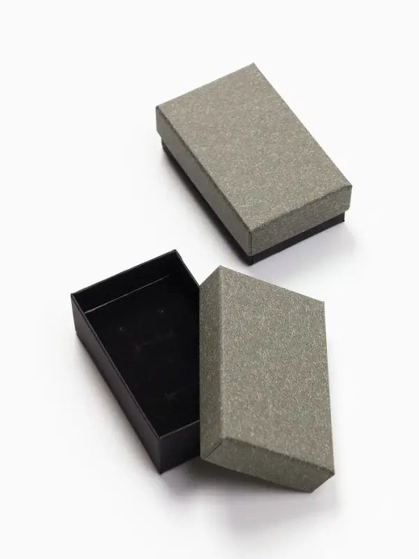 Коробочка подарочная под набор &laquo;Лофт&raquo;,5&times;8 см, серая, вставка чёрная